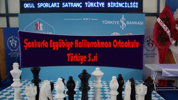 Okul Sporları Satranç Türkiye 5.si Halilurrahman Ortaokulu 