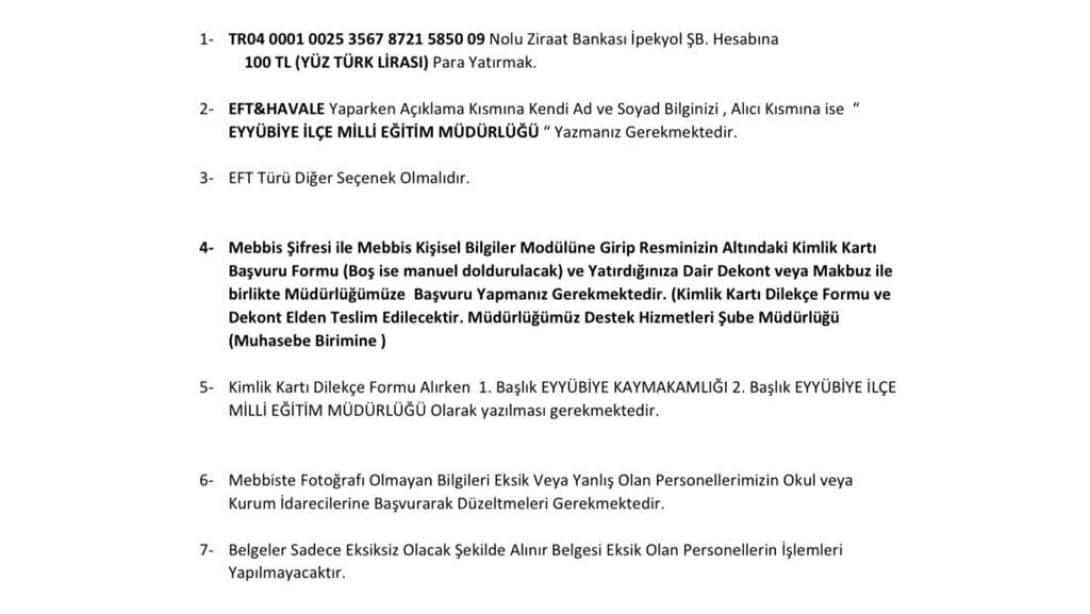 Personel Kimlik Kartı